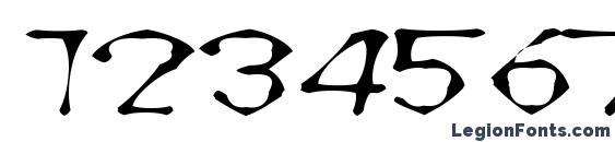 Awlscraw Font, Number Fonts