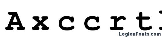 Axccrtbd Font