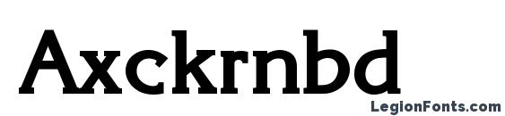 Axckrnbd font, free Axckrnbd font, preview Axckrnbd font
