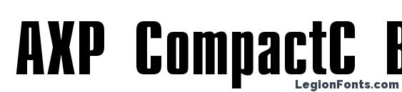 AXP CompactC Bold font, free AXP CompactC Bold font, preview AXP CompactC Bold font