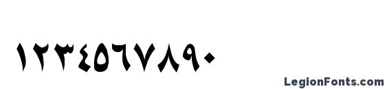 AYM Shurooq 03 Font, Number Fonts