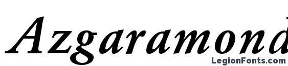 Azgaramondc bolditalic Font