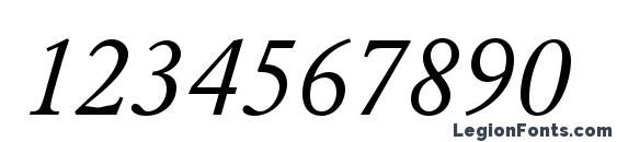 Azgaramondc italic Font, Number Fonts