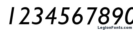 Azgillsansc italic Font, Number Fonts