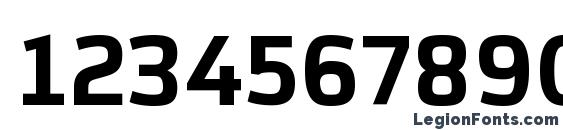 Azoft Sans Bold Font, Number Fonts