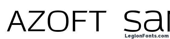 шрифт Azoft Sans, бесплатный шрифт Azoft Sans, предварительный просмотр шрифта Azoft Sans