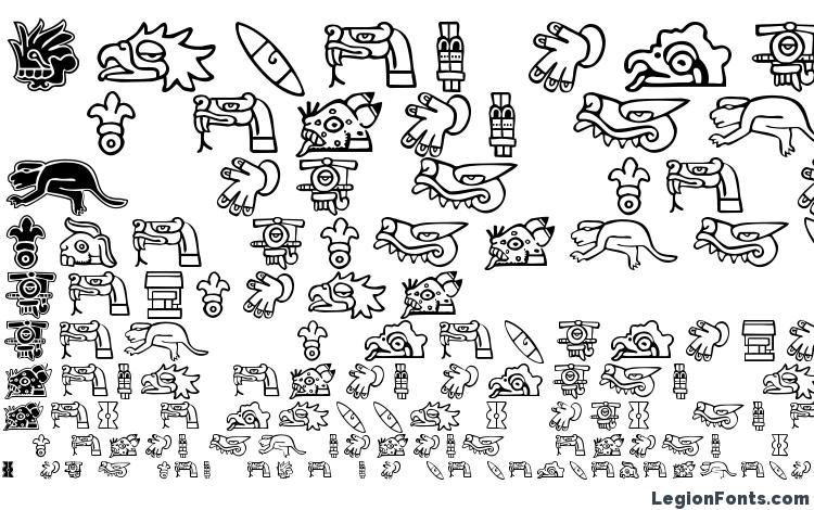 specimens Aztecdaysigns font, sample Aztecdaysigns font, an example of writing Aztecdaysigns font, review Aztecdaysigns font, preview Aztecdaysigns font, Aztecdaysigns font