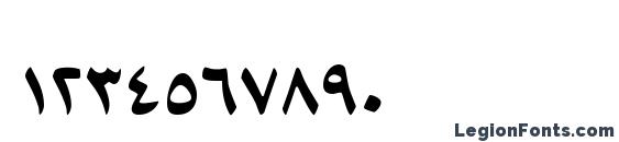 B Arabic Style Font, Number Fonts