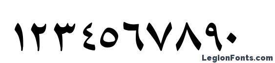 B Davat Font, Number Fonts