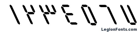 B Elm Italic Font, Number Fonts