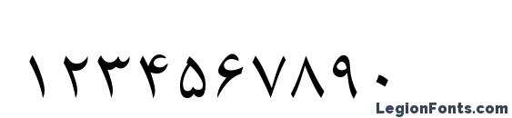 B Karim Font, Number Fonts