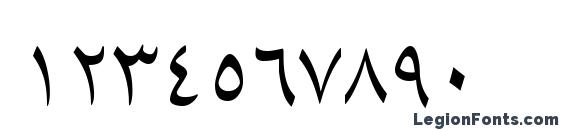 B Lotus Font, Number Fonts