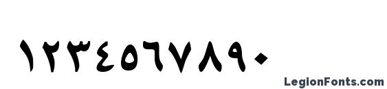 B Mashhad Bold Font, Number Fonts