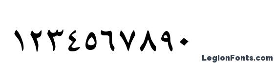 B Mashhad Font, Number Fonts