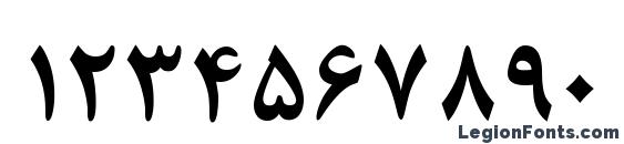 B Nazanin Bold Font, Number Fonts