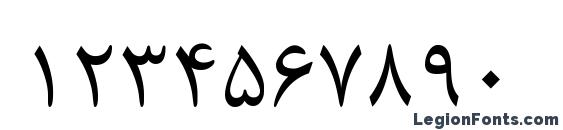 B Nazanin Font, Number Fonts