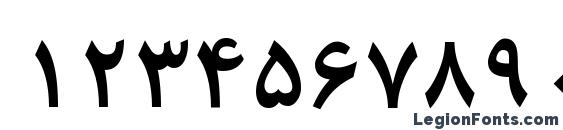 B Roya Bold Font, Number Fonts