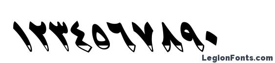 B Sahar Font, Number Fonts