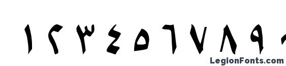 B Setareh Bold Font, Number Fonts