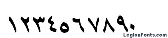Шрифт B Tehran Italic, Шрифты для цифр и чисел