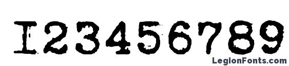 B52 Font, Number Fonts
