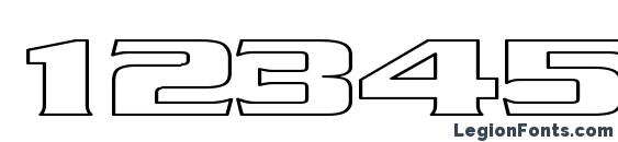 B5hollow Font, Number Fonts