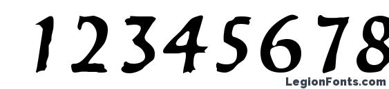 B650 Deco Regular Font, Number Fonts