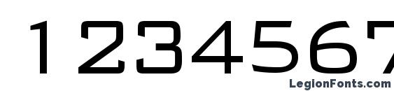 B652 Sans Regular Font, Number Fonts
