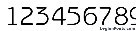 B691 Sans Regular Font, Number Fonts
