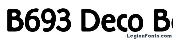 B693 Deco Bold Font