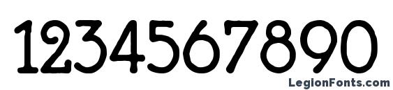 B693 Deco Regular Font, Number Fonts