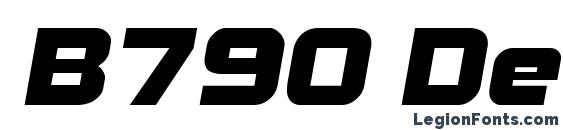 шрифт B790 Deco Italic, бесплатный шрифт B790 Deco Italic, предварительный просмотр шрифта B790 Deco Italic