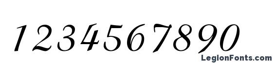 B820 Script Regular Font, Number Fonts