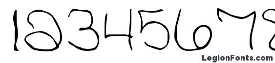 Babcock normal Font, Number Fonts