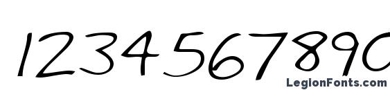 Шрифт Babcockshand regular, Шрифты для цифр и чисел