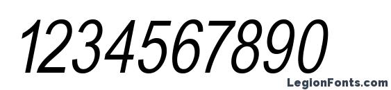 Babelsans oblique Font, Number Fonts