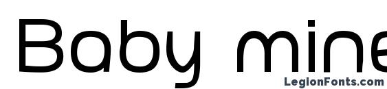 Baby mineplump font, free Baby mineplump font, preview Baby mineplump font