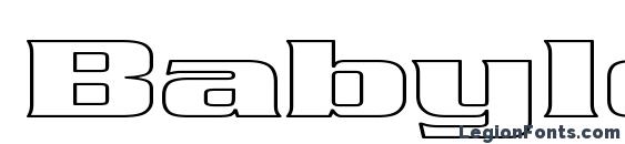 Babylon5 Hollow Font, Bold Fonts