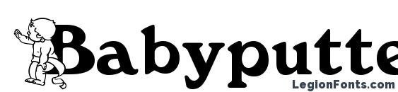 шрифт Babyputte becker, бесплатный шрифт Babyputte becker, предварительный просмотр шрифта Babyputte becker