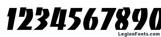 Baccarat Regular Font, Number Fonts