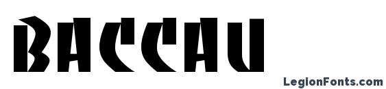 Baccau font, free Baccau font, preview Baccau font
