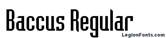 шрифт Baccus Regular, бесплатный шрифт Baccus Regular, предварительный просмотр шрифта Baccus Regular