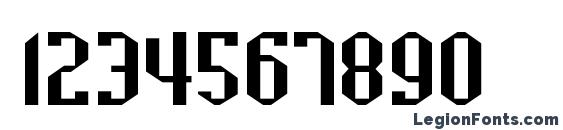 BaccusBevelExp Regular Font, Number Fonts