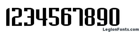 BaccusExpanded Regular Font, Number Fonts