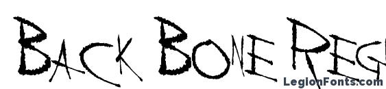 Back Bone Regular Font