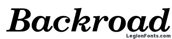 Backroad bold italic font, free Backroad bold italic font, preview Backroad bold italic font