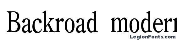 Backroad modern conden font, free Backroad modern conden font, preview Backroad modern conden font
