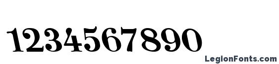 Backslant Normal Font, Number Fonts