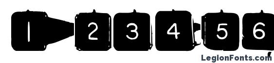 Backspacersquare Font, Number Fonts