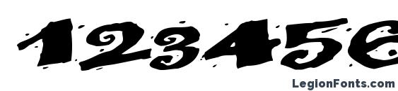 BackWater52 Regular ttext Font, Number Fonts